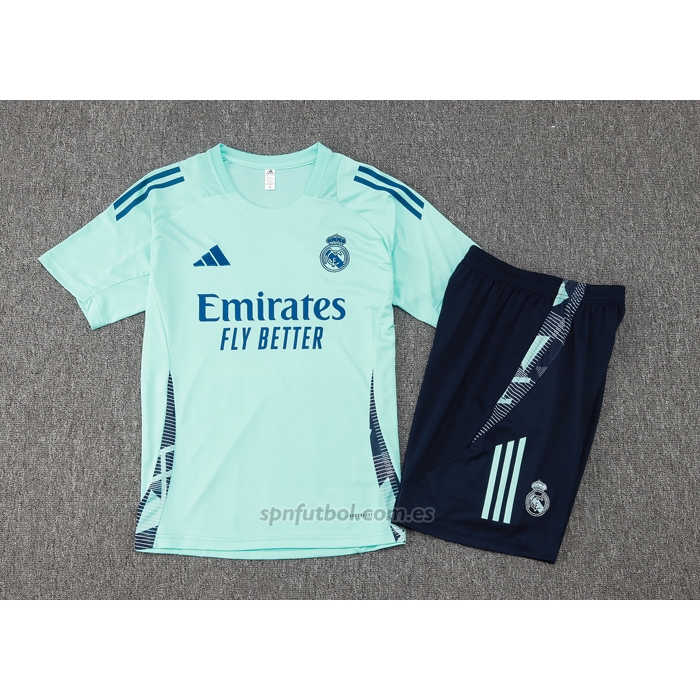 Chandal del Real Madrid Manga Corta 2024-2025 Verde - Pantalon Corto